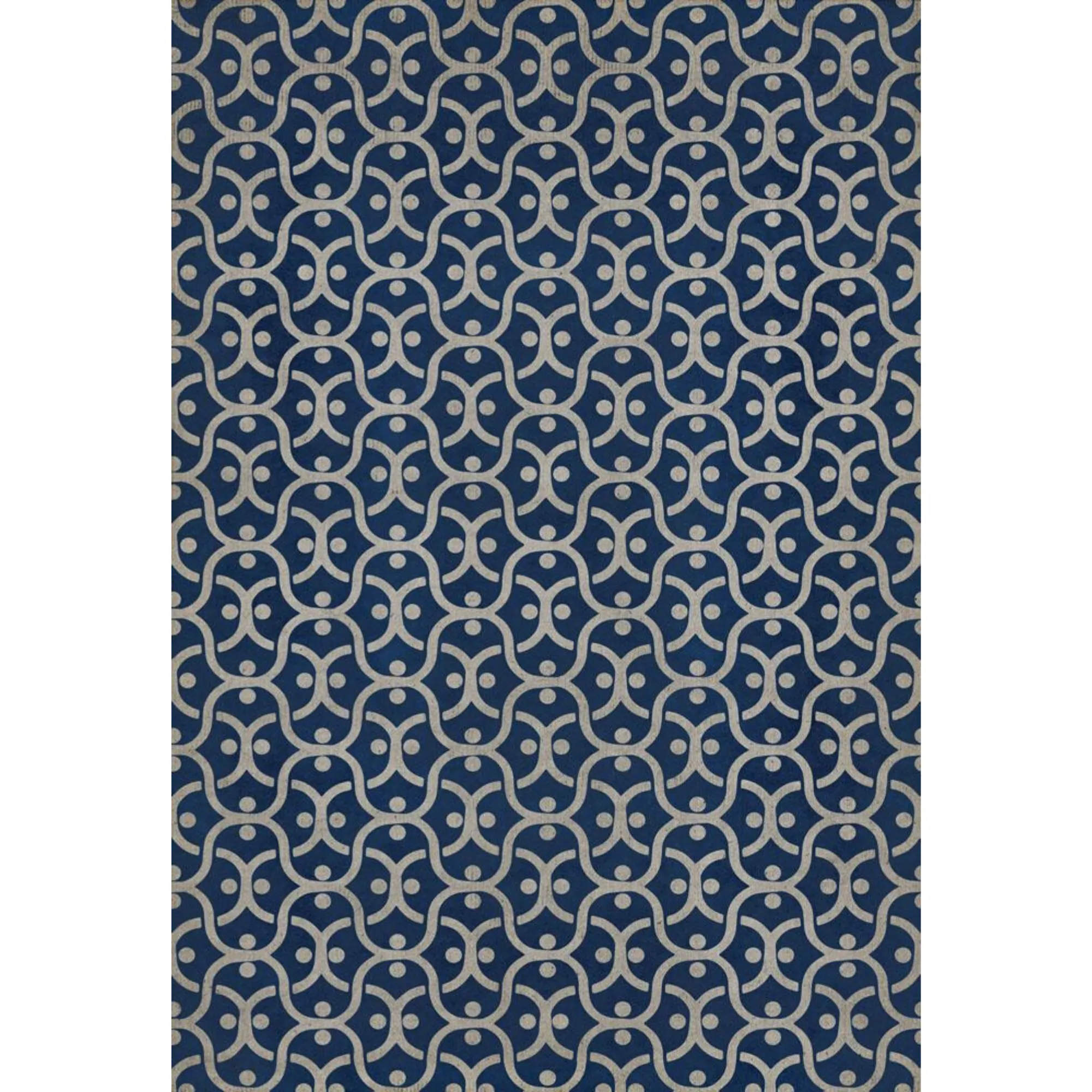 Pattern 47 "A Beautiful Mind" Vinyl Floorcloth - Spicher & Co.