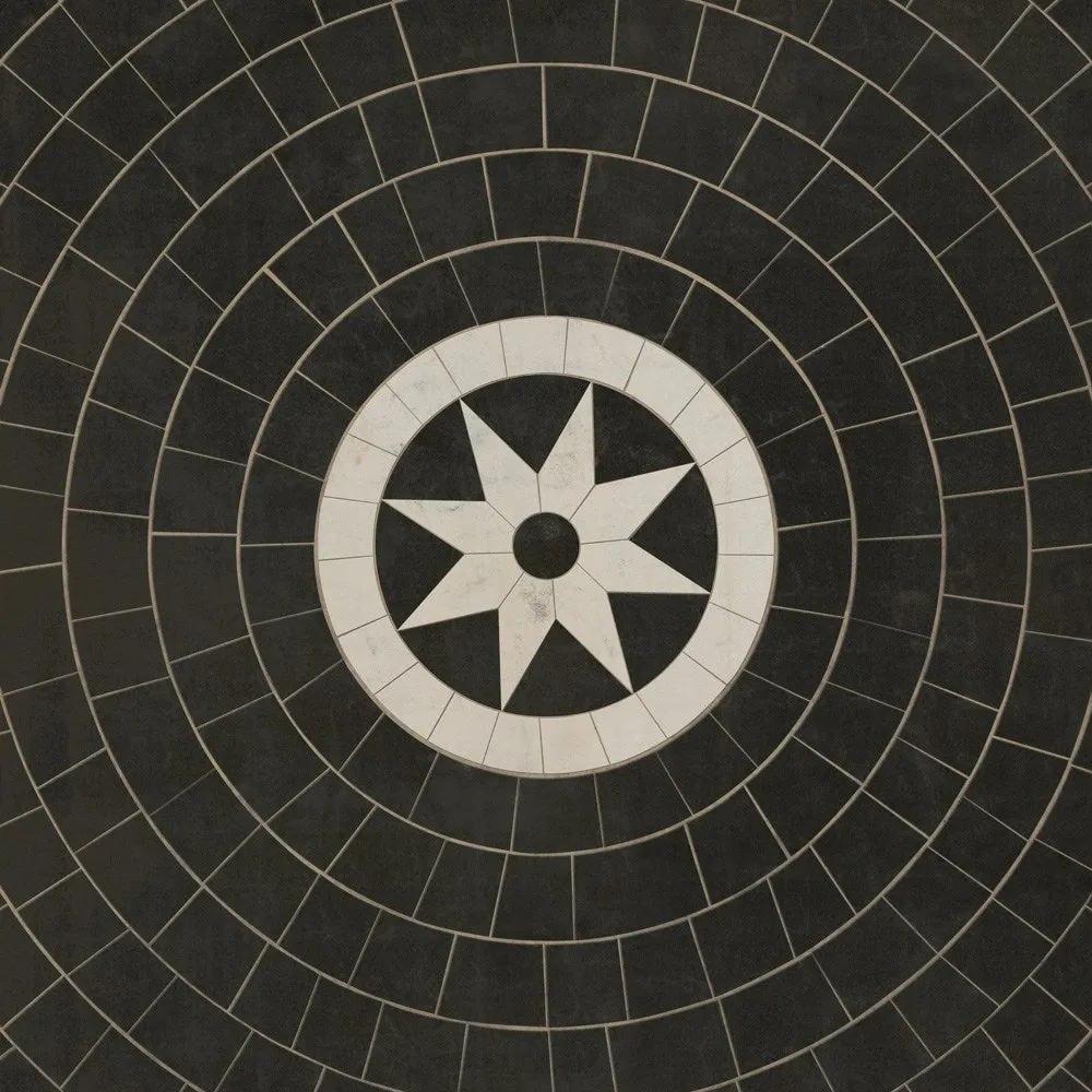 Pattern 58 "Regnant" Vinyl Floorcloth - Spicher & Co.