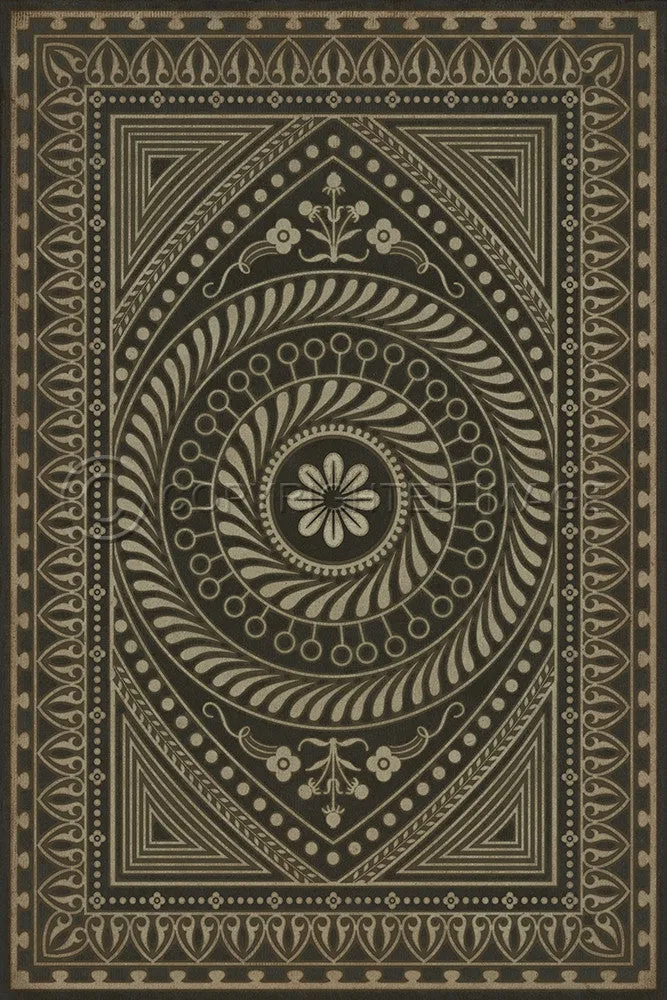 Pattern 75 "The All Seeing Eye" Vinyl Floorcloth - Spicher & Co.