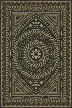Pattern 75 "The All Seeing Eye" Vinyl Floorcloth - Spicher & Co.