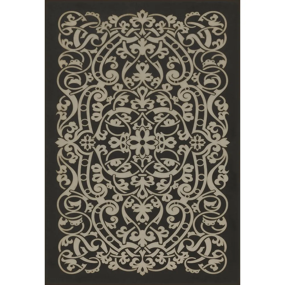 Pattern 77 "Beethoven" Vinyl Floorcloth - Spicher & Co.