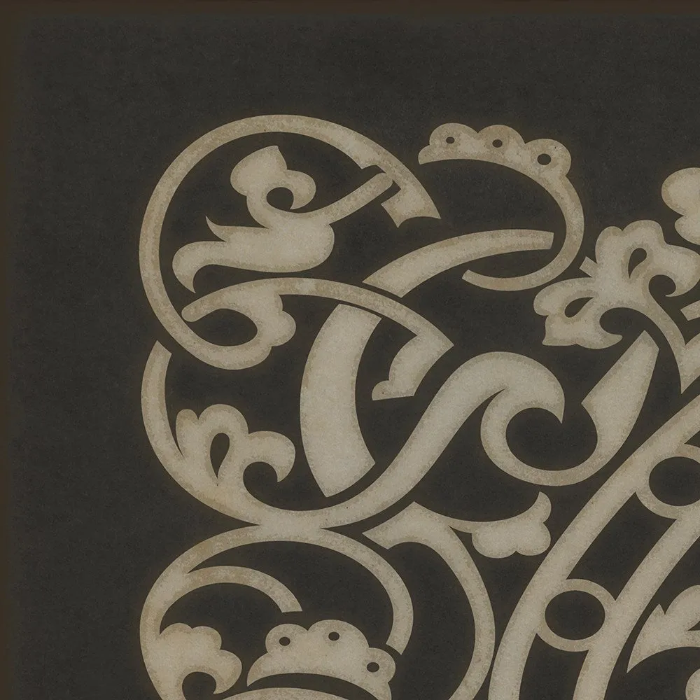 Pattern 77 "Beethoven" Vinyl Floorcloth - Spicher & Co.