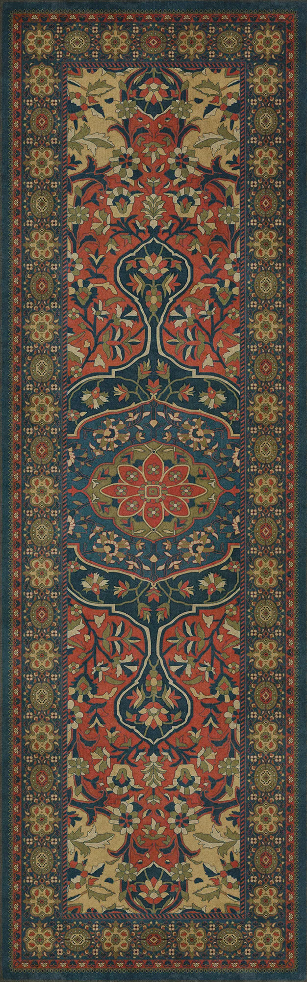 Persian Bazaar - Farahan - Delara Vinyl Floorcloth - Spicher & Co.