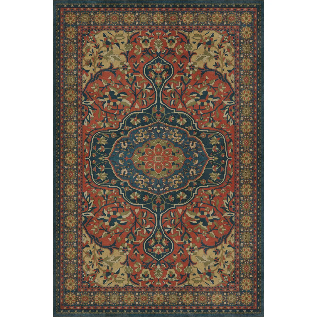 Persian Bazaar - Farahan - Delara Vinyl Floorcloth - Spicher & Co.