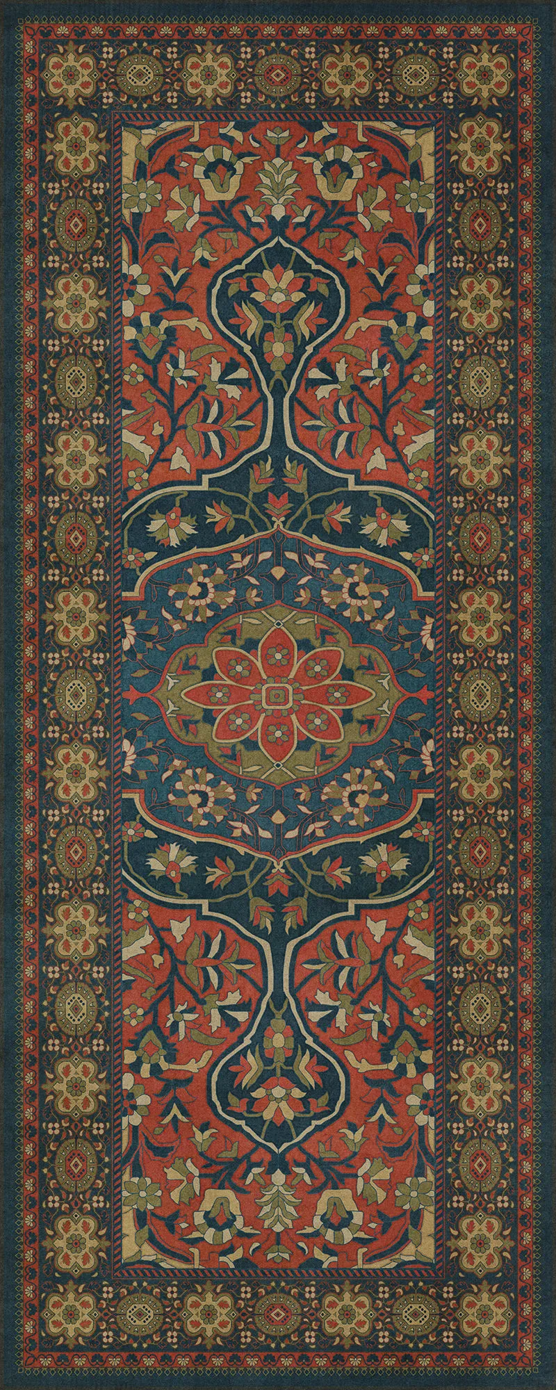 Persian Bazaar - Farahan - Delara Vinyl Floorcloth - Spicher & Co.