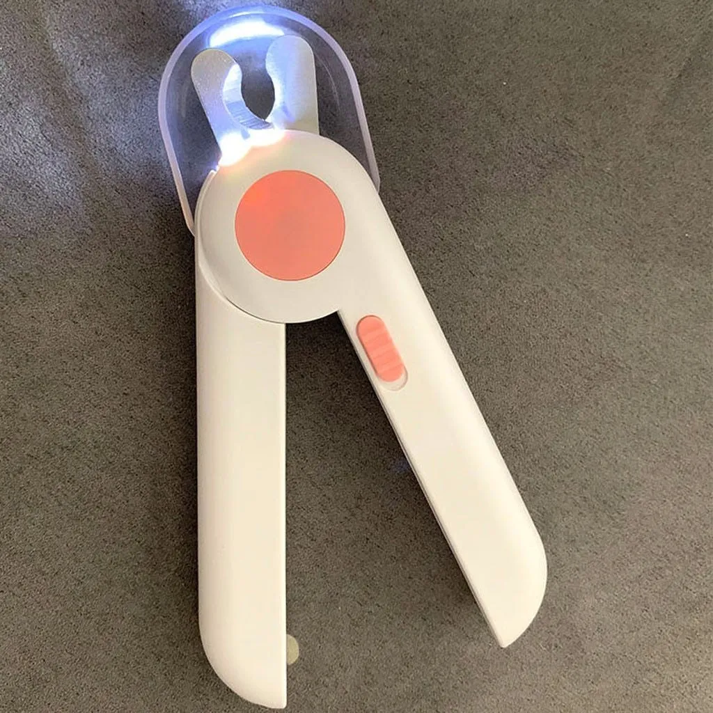 Pet Nail Clipper Dog Cat Cutter Beauty Scissors LED Lighting Puppy