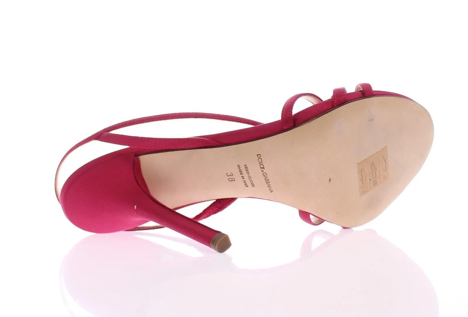 Pink Silk Blend Sandals High Heel Shoes