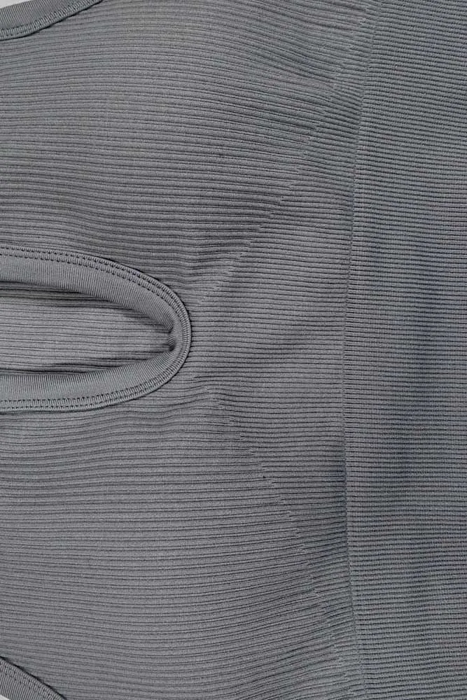 Plain Seamless Ribbed Gym Bra