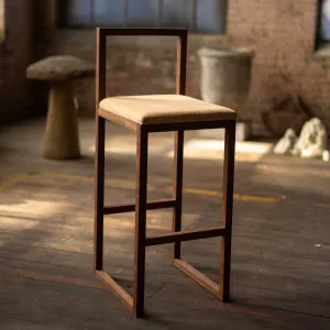 Porto Barstool | Modern Walnut Wood Barstool | Bar or Island Seating