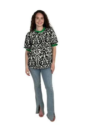 Print Ruffle Top