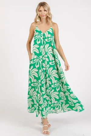 Printed V neck