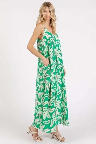 Printed V neck