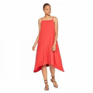 Prologue Women's Sleeveless Square Neck Scarf Hem Slip Dress