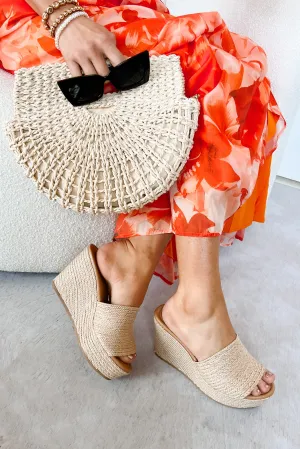 Pure Horizon Braided Wedge Sandals (Jute)