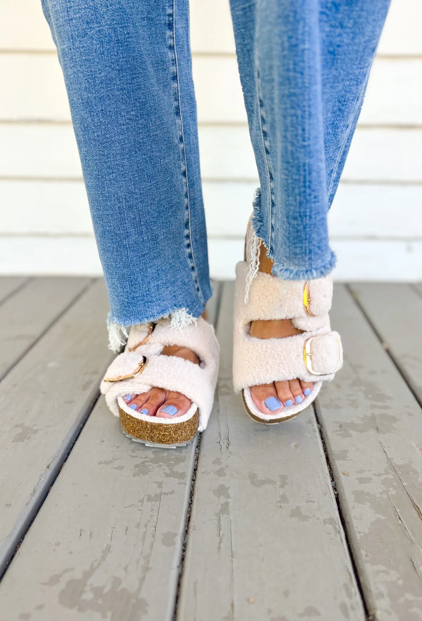 Qianna Shearling Lined Sandals