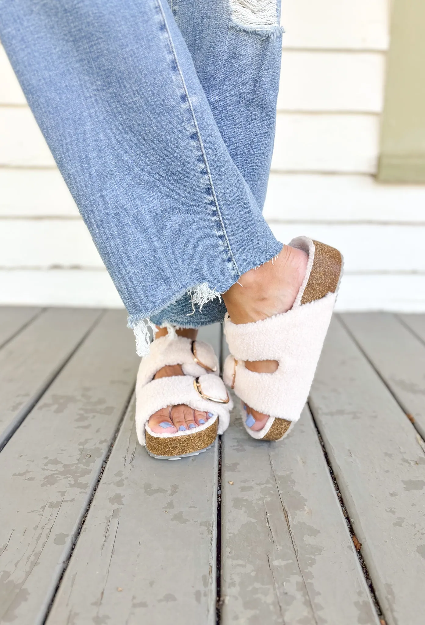 Qianna Shearling Lined Sandals