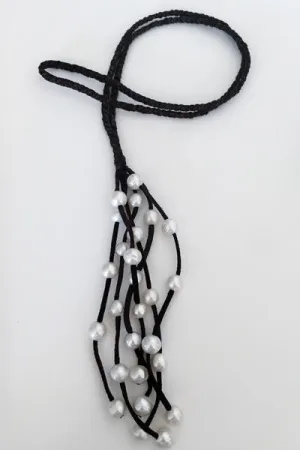 "Braided Waterfall" Freshwater Pearl Necklace