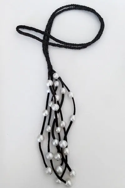 "Braided Waterfall" Freshwater Pearl Necklace