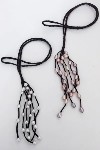 "Braided Waterfall" Freshwater Pearl Necklace