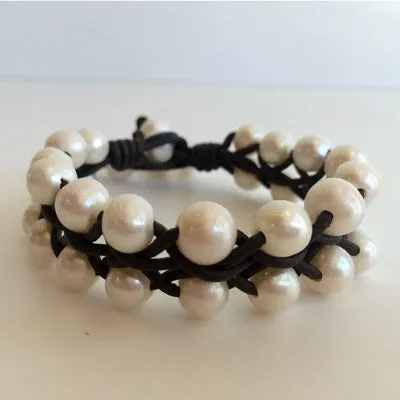 "Braids of Love" Freshwater Pearl Bracelet