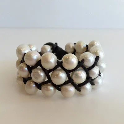 "Braids of Love" Freshwater Pearl Bracelet