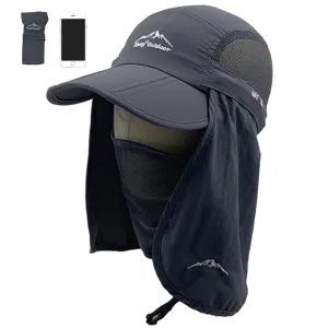 RECON GS2 unisex UPF 50  Breathable Quick Dry Hat with Neck Flap