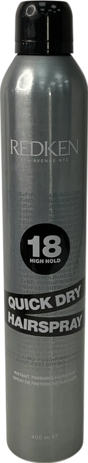 redken Quick Dry Hairspray 18 High Hold 400ml