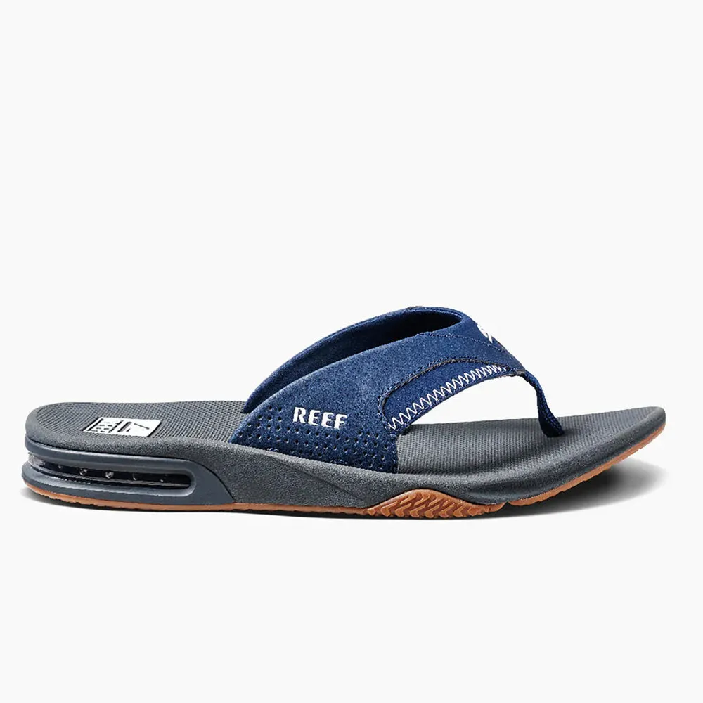 Reef Fanning Flip Flops - Navy/Shadow