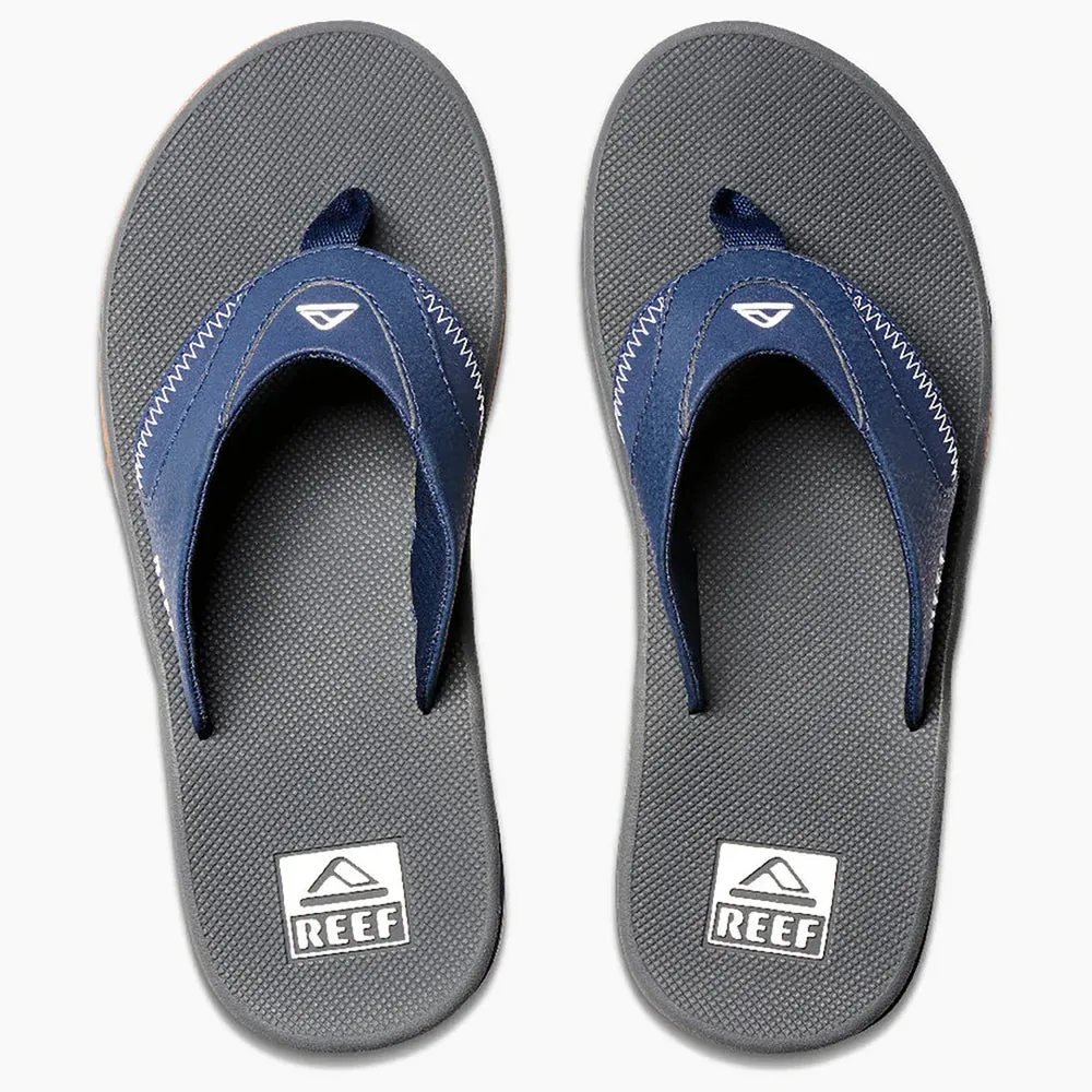 Reef Fanning Flip Flops - Navy/Shadow