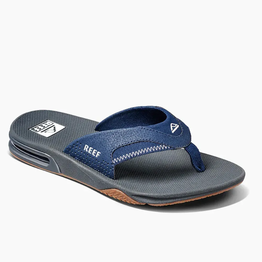 Reef Fanning Flip Flops - Navy/Shadow
