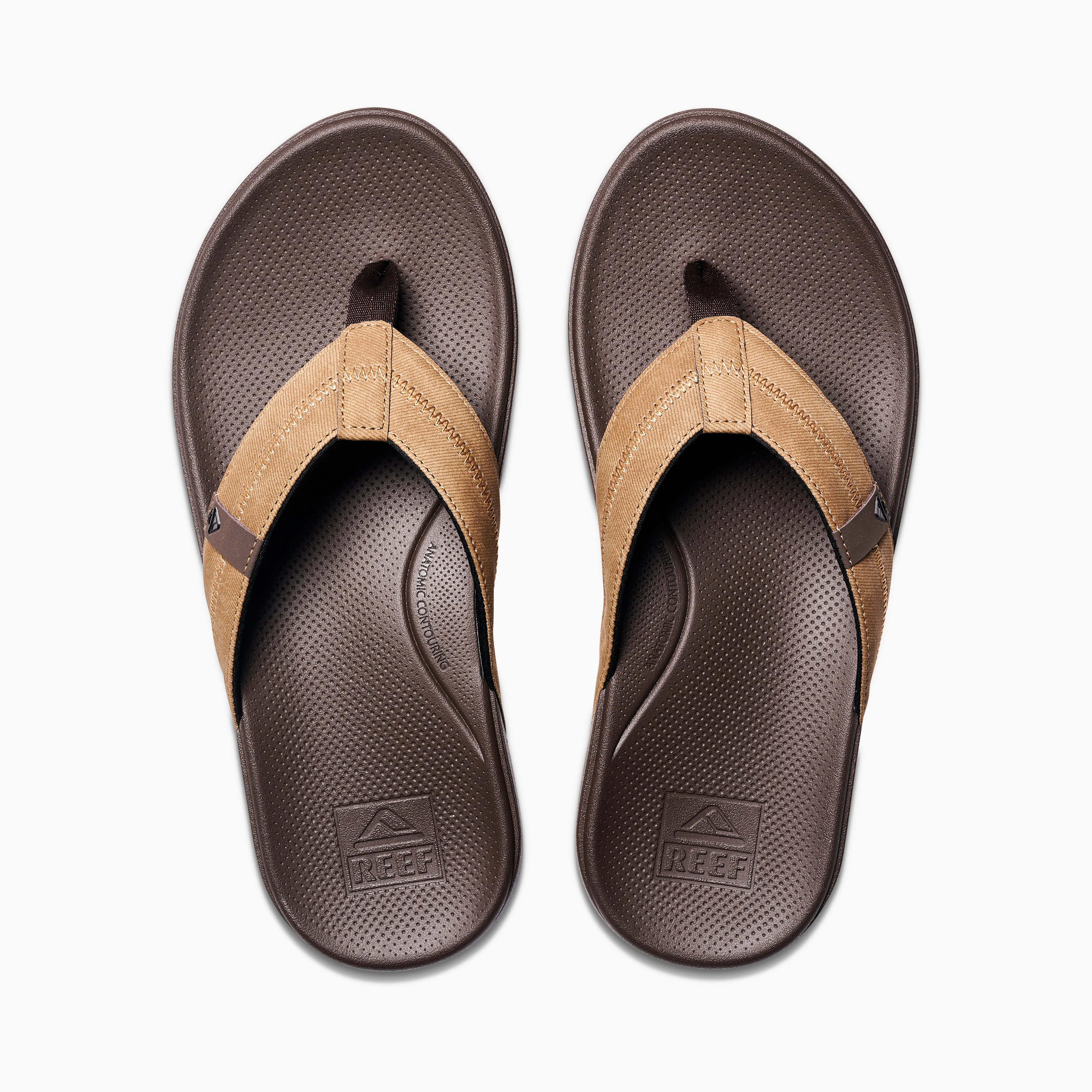REEF PHANTOM CUSHION 2.0 MEN'S SANDALS - BROWN/TAN