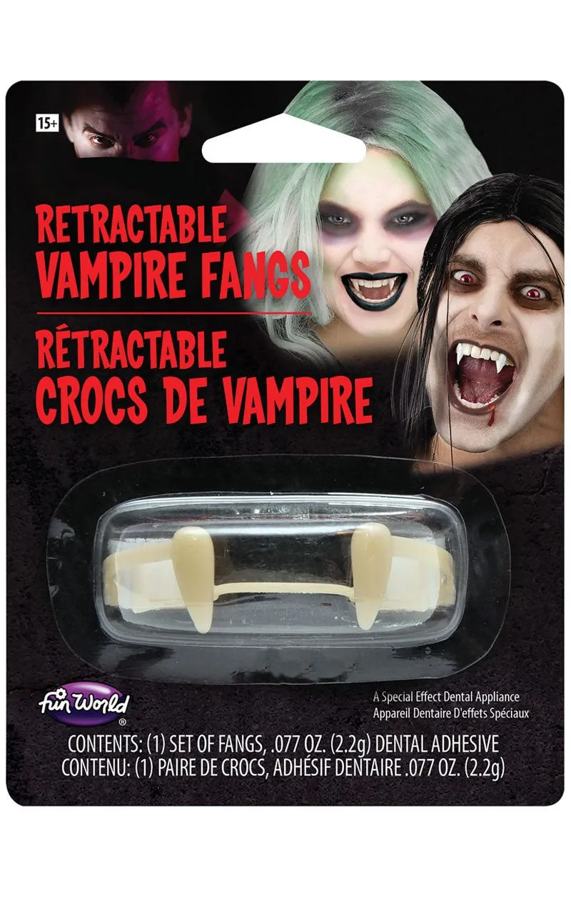 Retractable Vampire Teeth Accessory