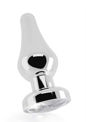 Rich R6 Silver Metal Plug - 4.5 Inch - Clear Sapphire
