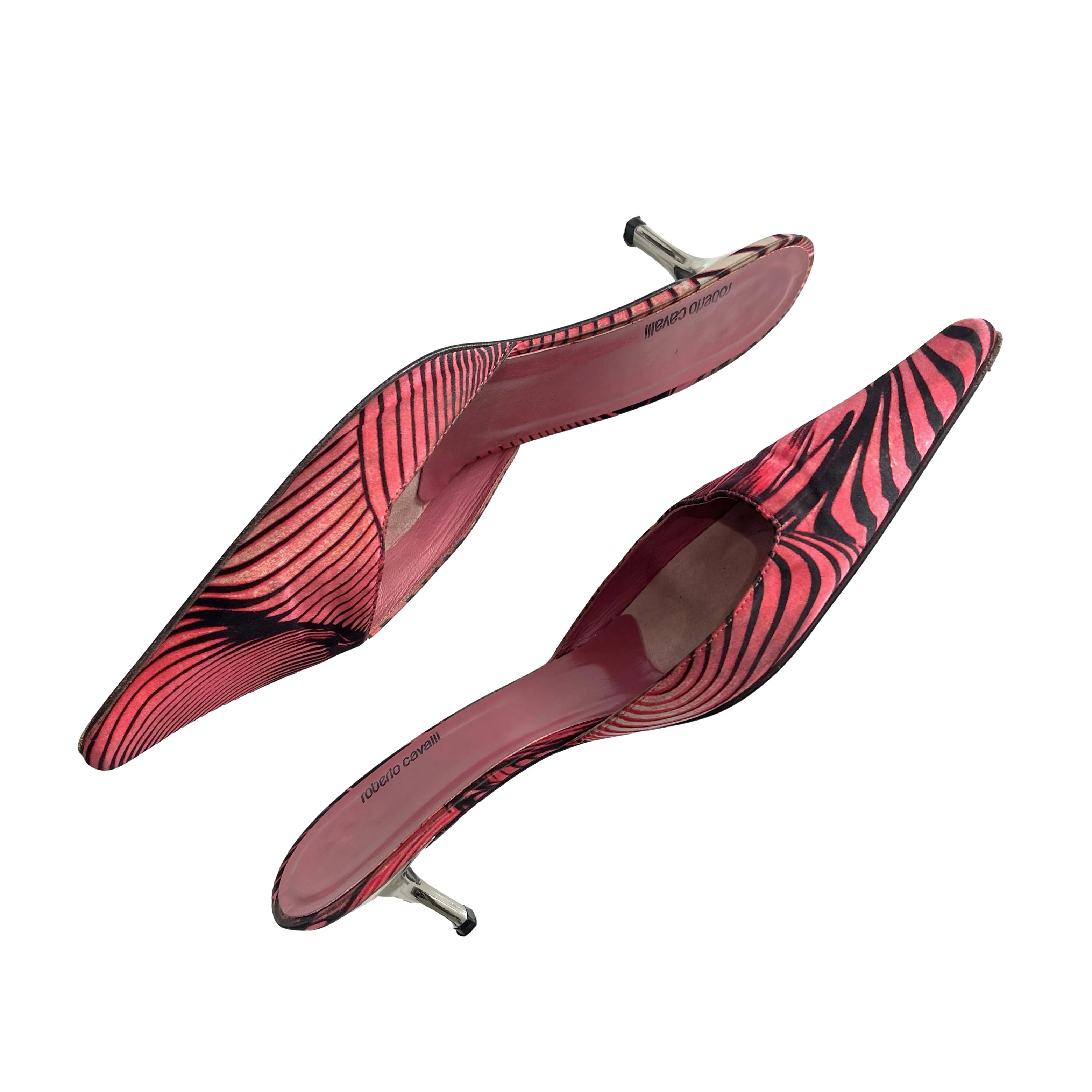 Roberto Cavalli Pink Kitten Heel