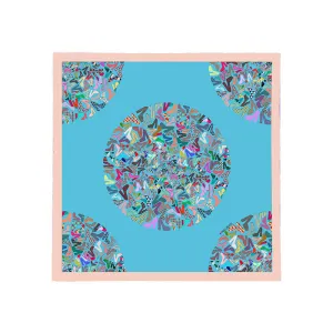 ROSSELLARAMA "PUMPS" 100% SILK TWILL SCARF (Blue or Black)