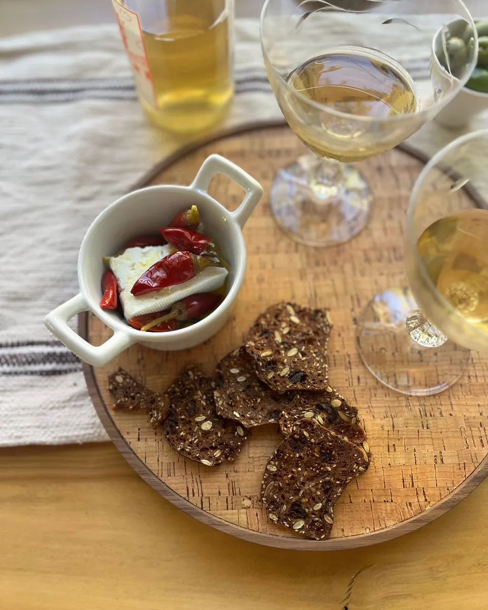 Round Wood and Cork Bar Tray | Bark Tray