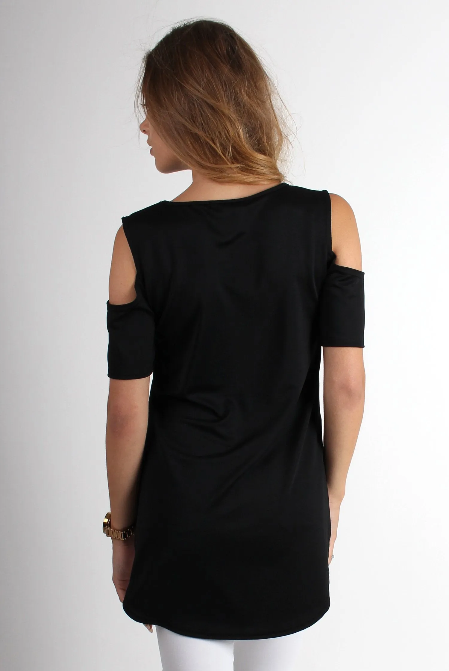 Roxie Black Cut Out Top