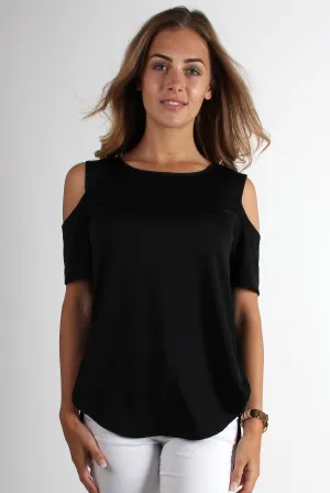 Roxie Black Cut Out Top