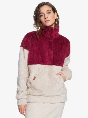 Roxy Womens Coastal Route Sherpa Pullover Fleece