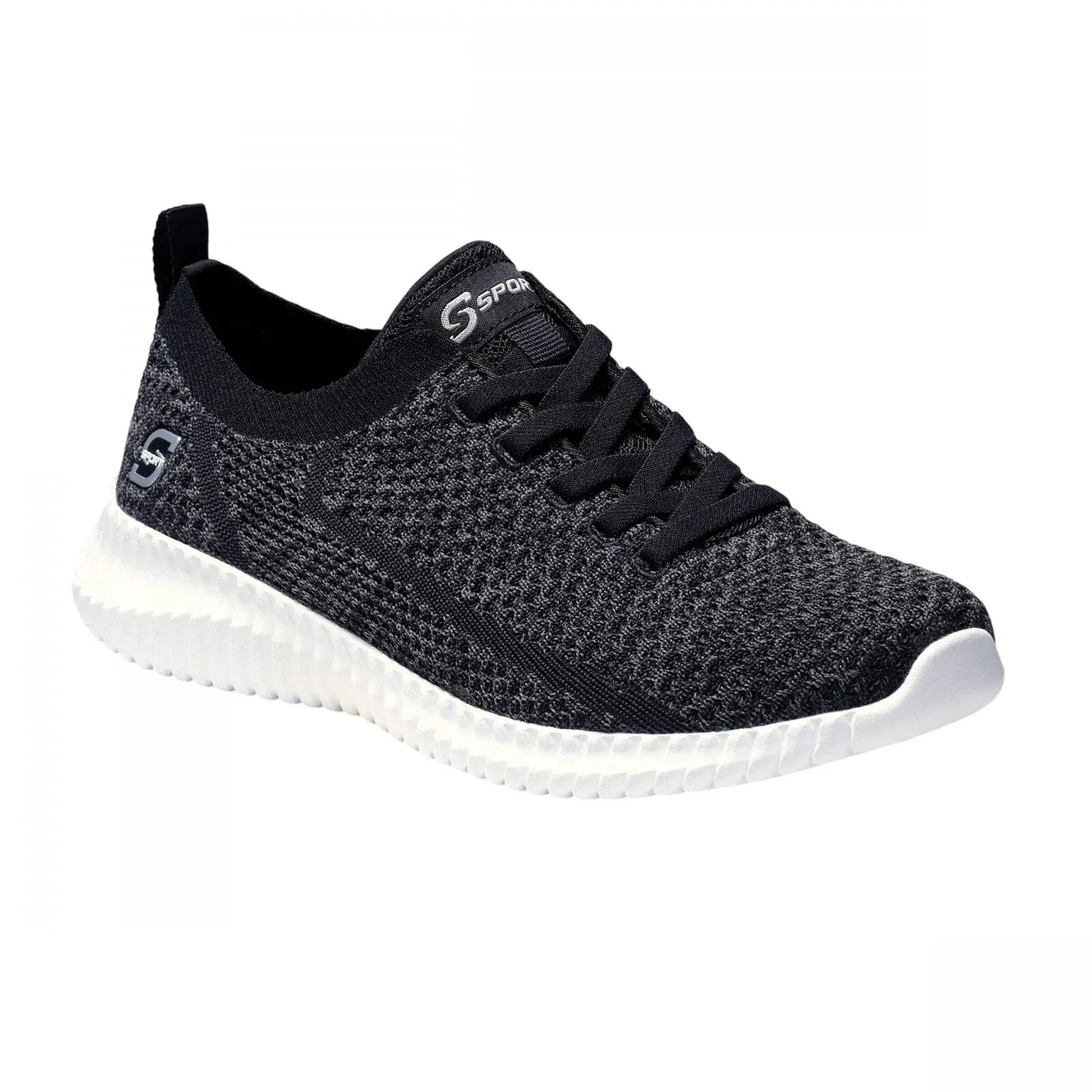 S Sport By Skechers Women's Resse Performance Sneakers 86518901 Black 11M