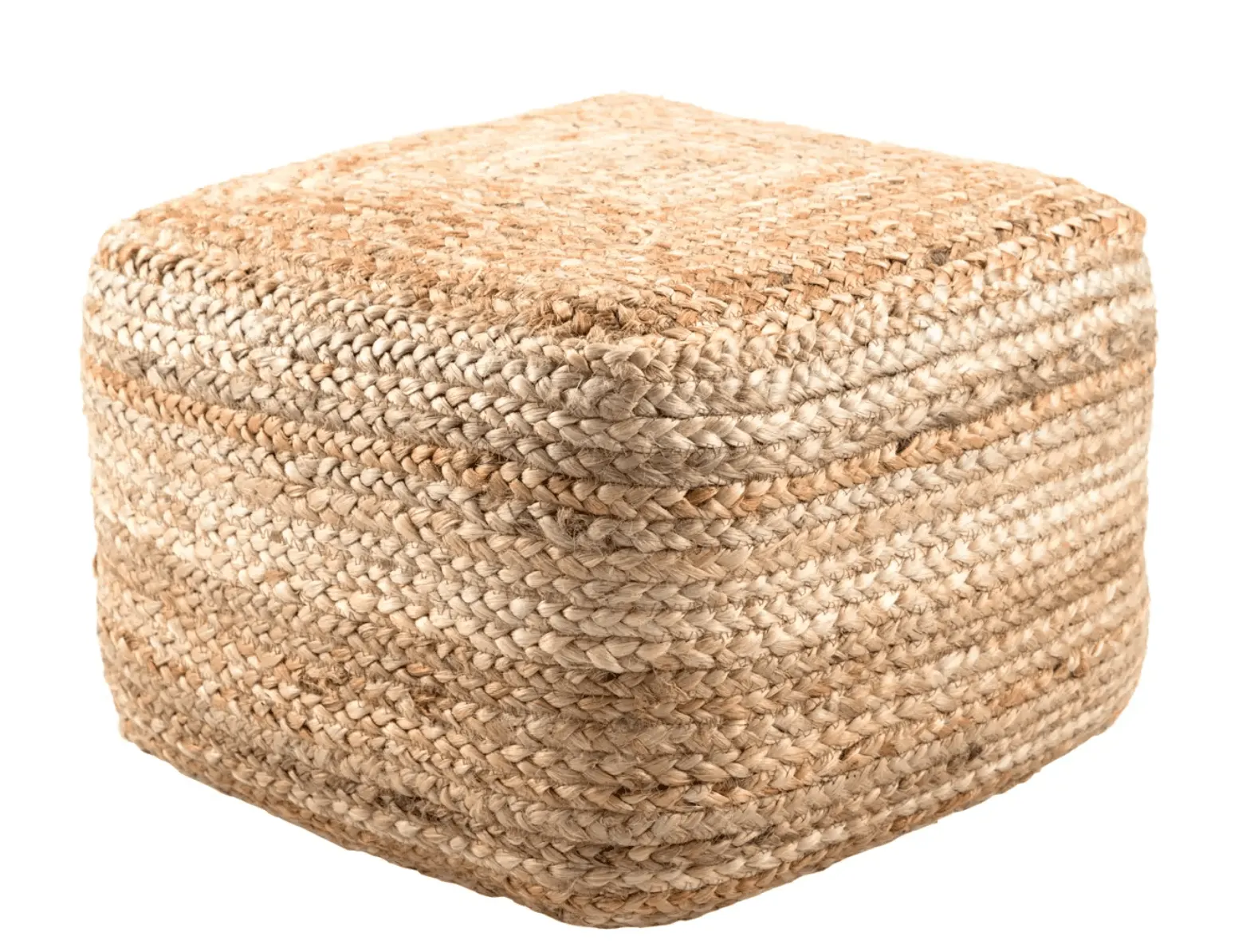 Sabal Jute Square Pouf