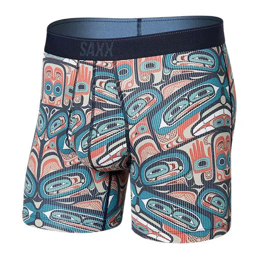 Saxx Quest QDM Boxer Brief Fly - Box Design - Multi