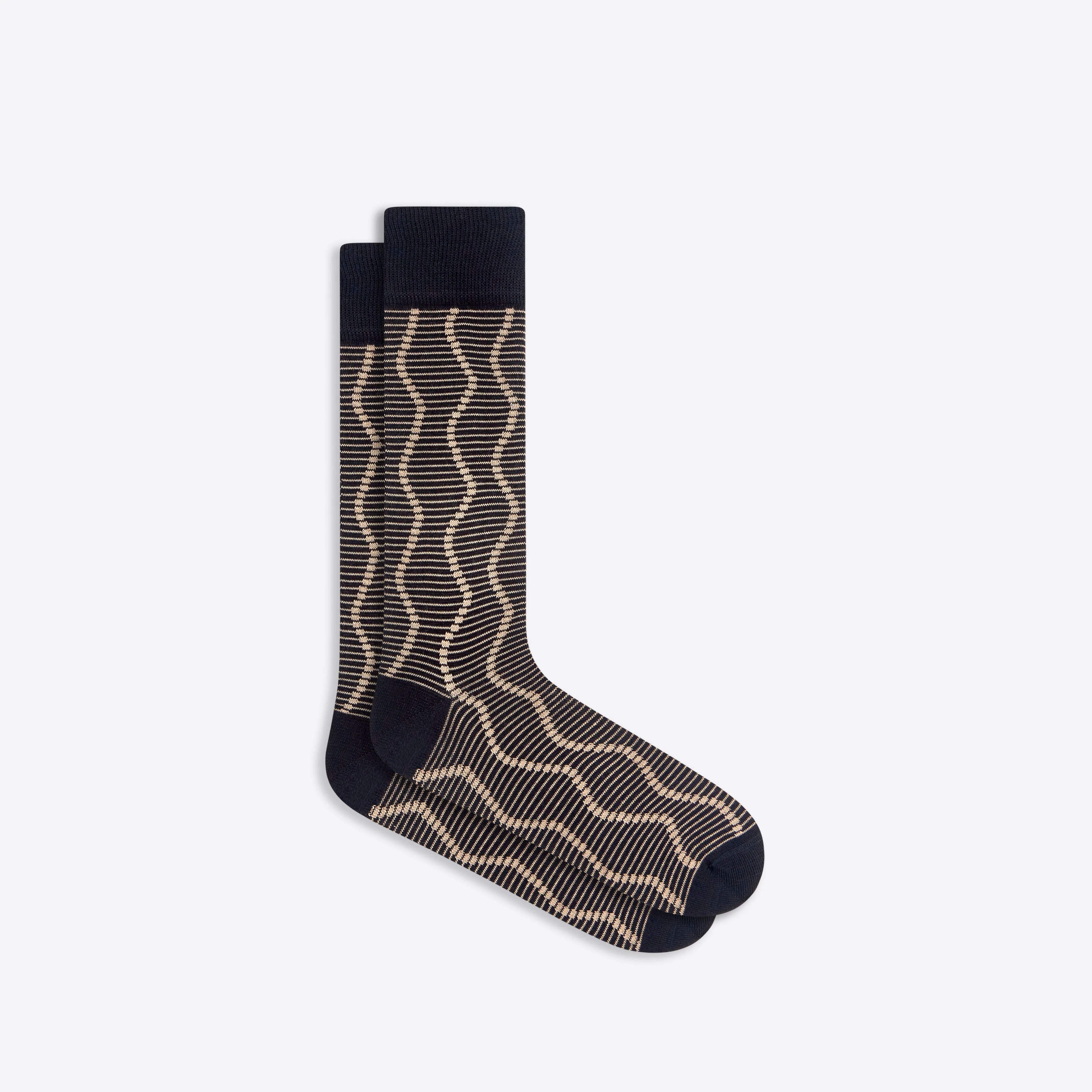Serpentine Stripe Mid-Calf Socks