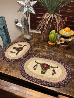 Set of 2 - Braided jute PLACEMATS