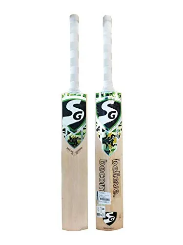 Sg 2020 Special Edition Kashmir Willow Cricket Bat, Short Handle, Wood, Beige