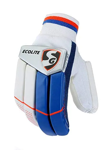 SG Campus Batting Leg Guards, Adult (Assorted)&SG ecolite Adult Cricket Batting Gloves (Colour May Vary)