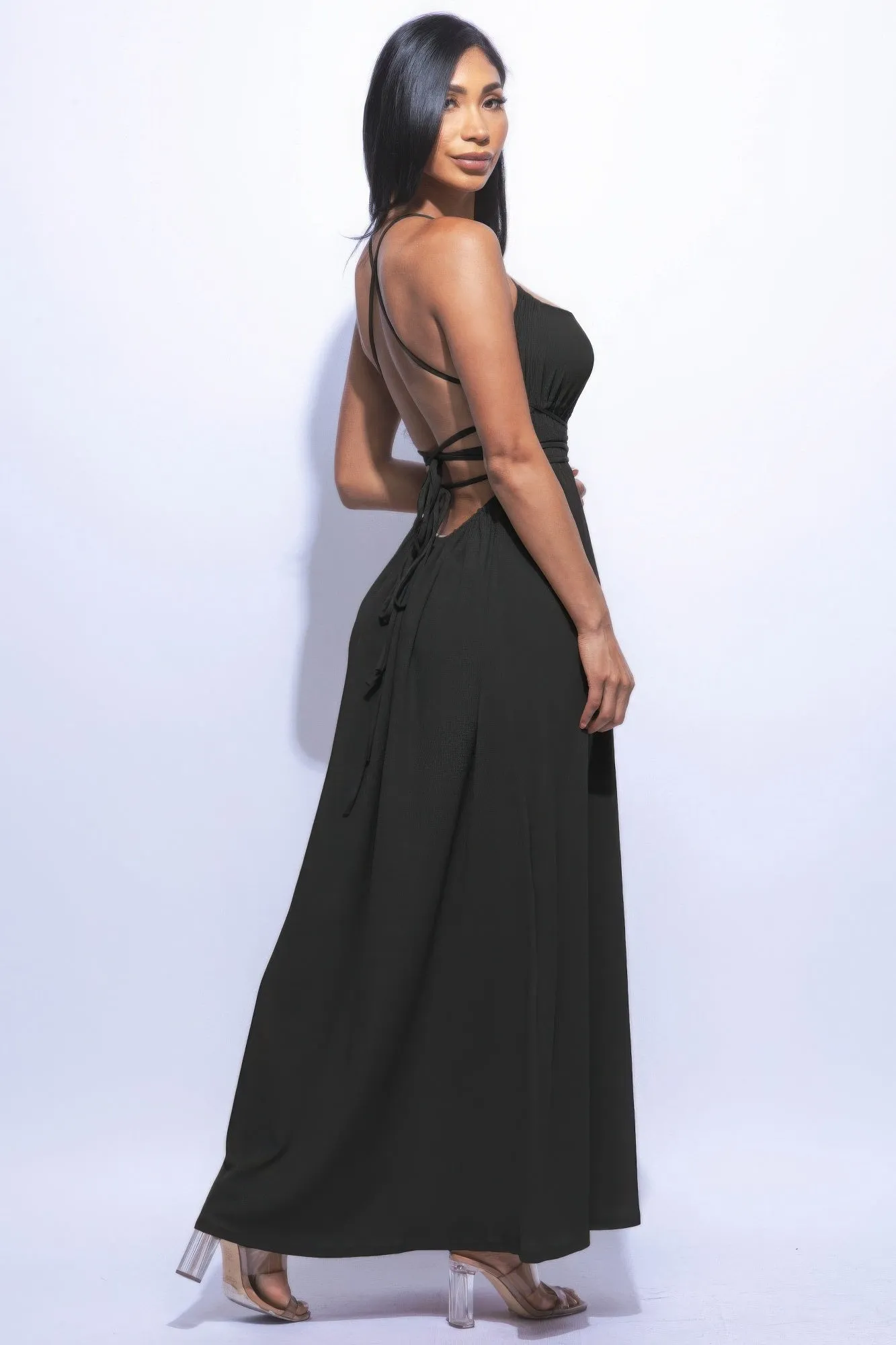 Side Slit Maxi Skirt Dress