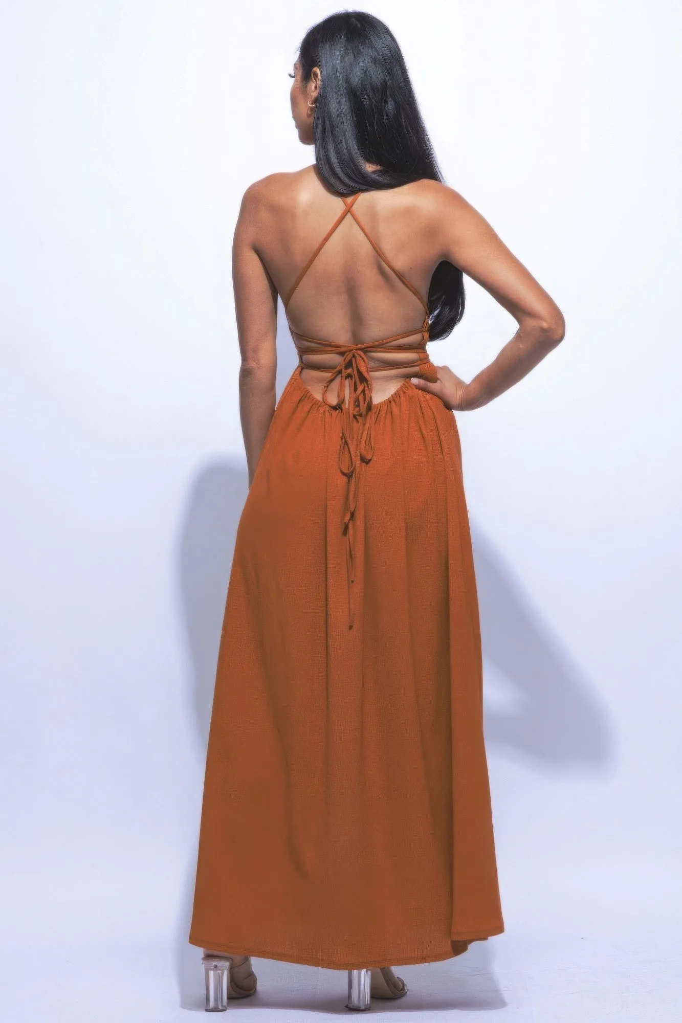 Side Slit Maxi Skirt Dress