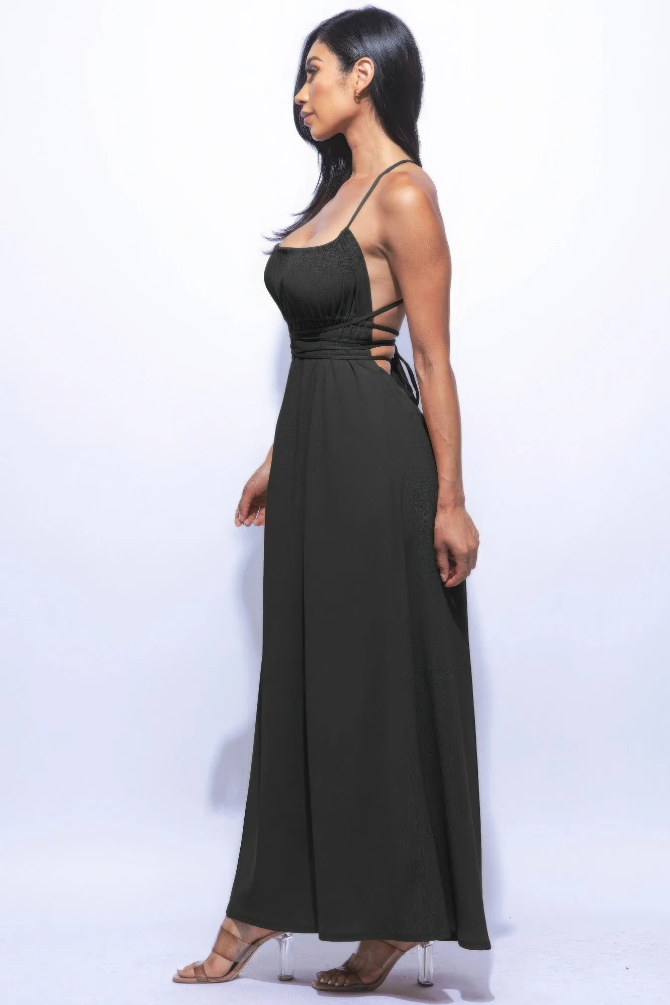 Side Slit Maxi Skirt Dress