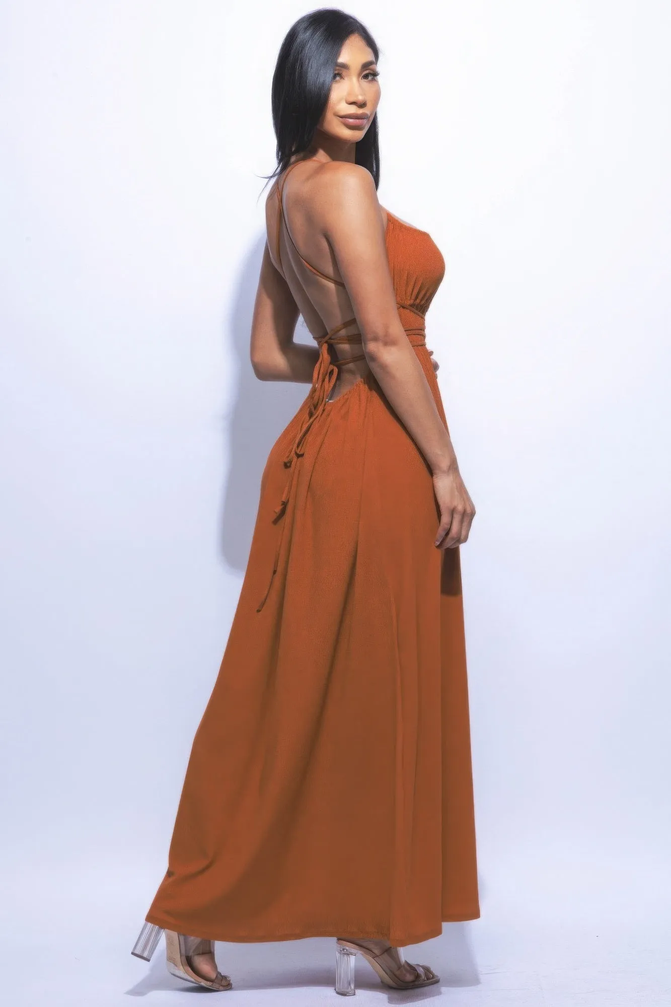 Side Slit Maxi Skirt Dress